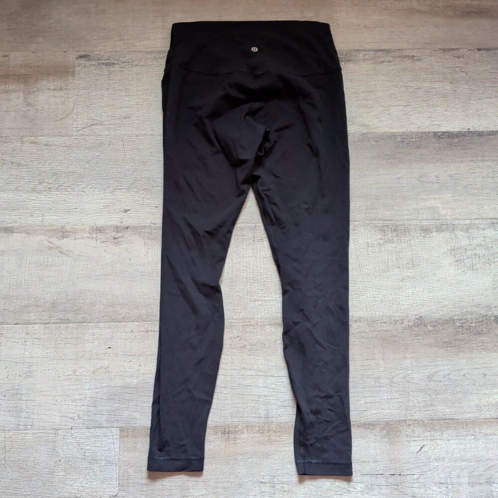 Lululemon Black High Rise Leggings Womens 10 Full Length Yoga